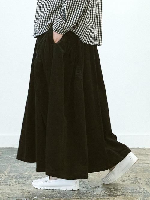 キリカエギャザースカート ストレッチコール　