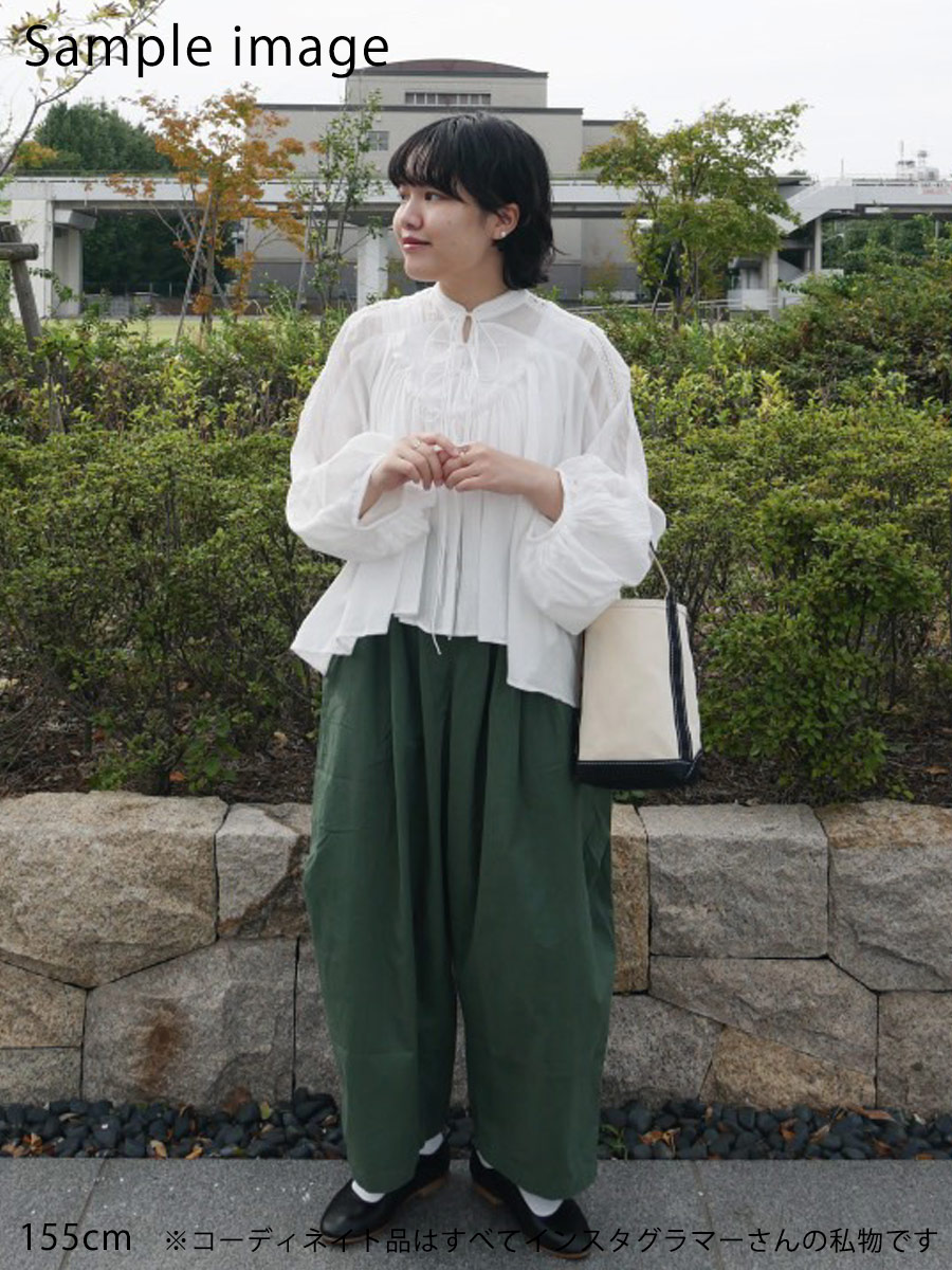 D3177カーキの155cmインスタグラマーさんの着用画像