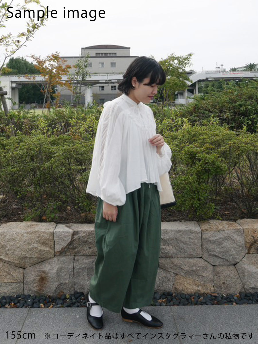 D3177カーキの155cmインスタグラマーさんの着用画像