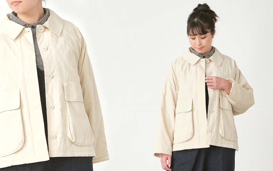 D9711アイボリー164cmモデル着用画像