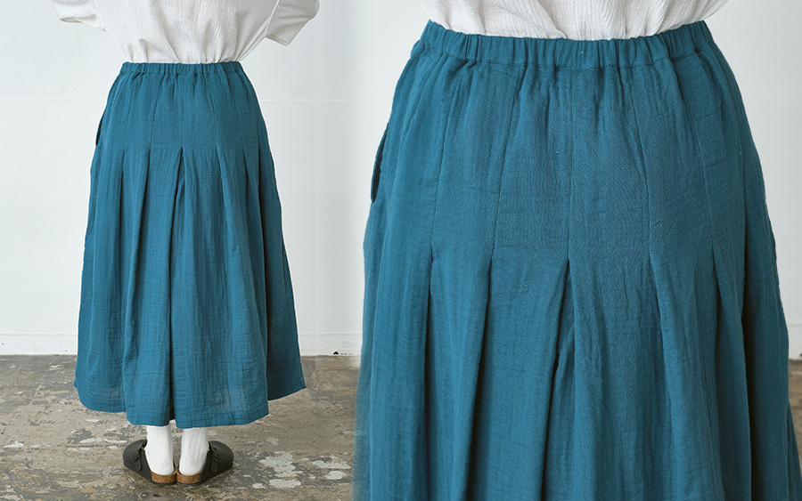 D3235ガウチョパンツ 綿ダブルガーゼの商品画像