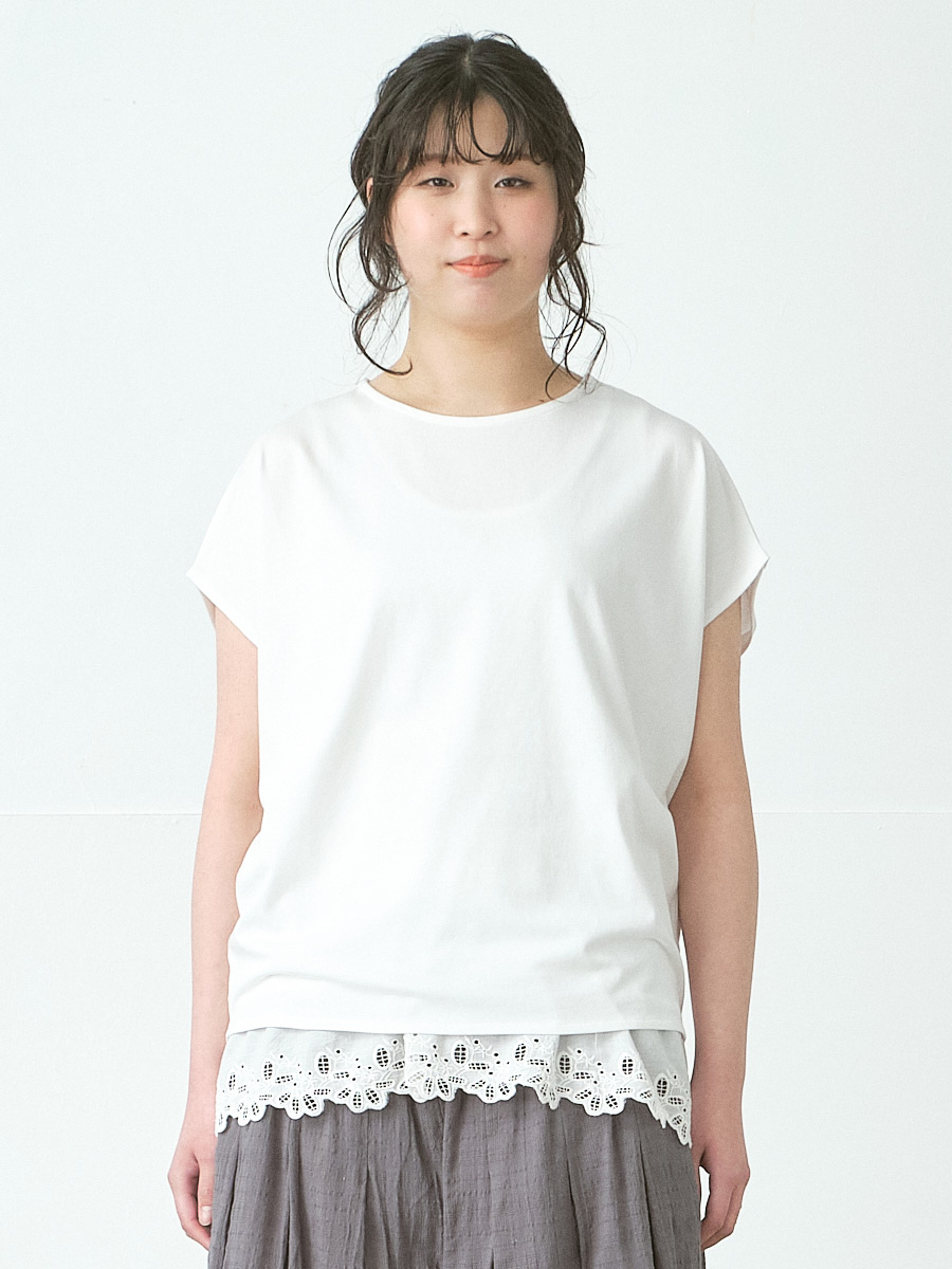 D6641ドルマンカットソー　天竺のオフの画像