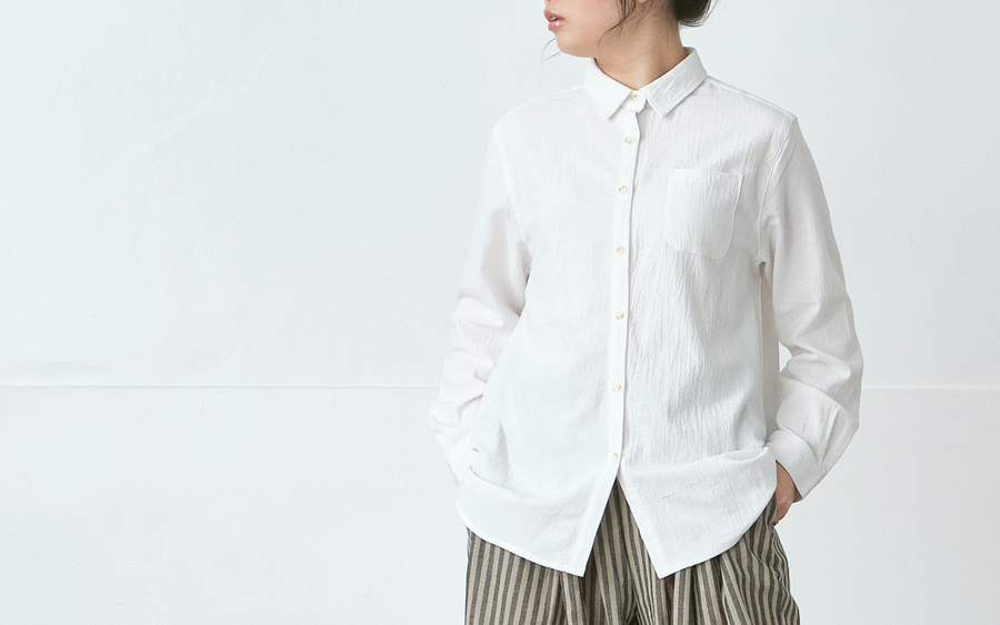 D9759レギュラーカラーシャツ　綿オックスの商品画像