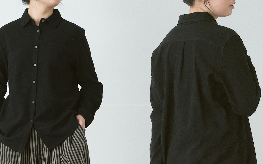 D9759レギュラーカラーシャツ　綿オックスの商品画像