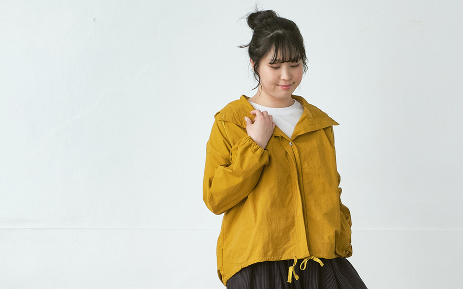 D9763フードジャケット　ナイロンワッシャーの商品画像