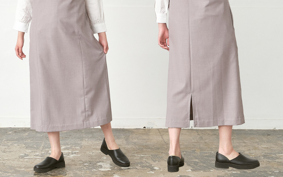 D9201深Vネックワンピース　T/Rサージの商品画像