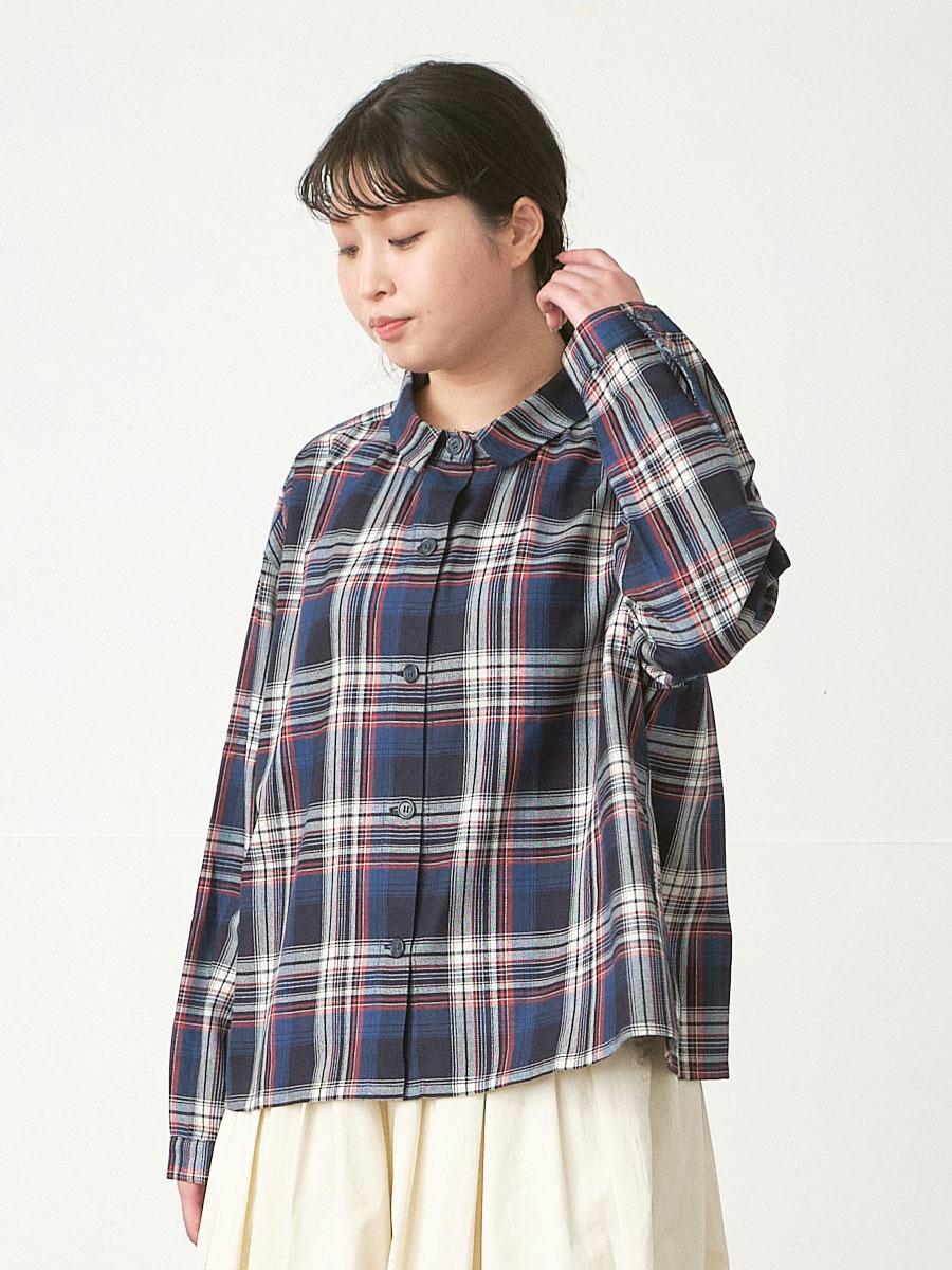 ギャザーフレアブラウス