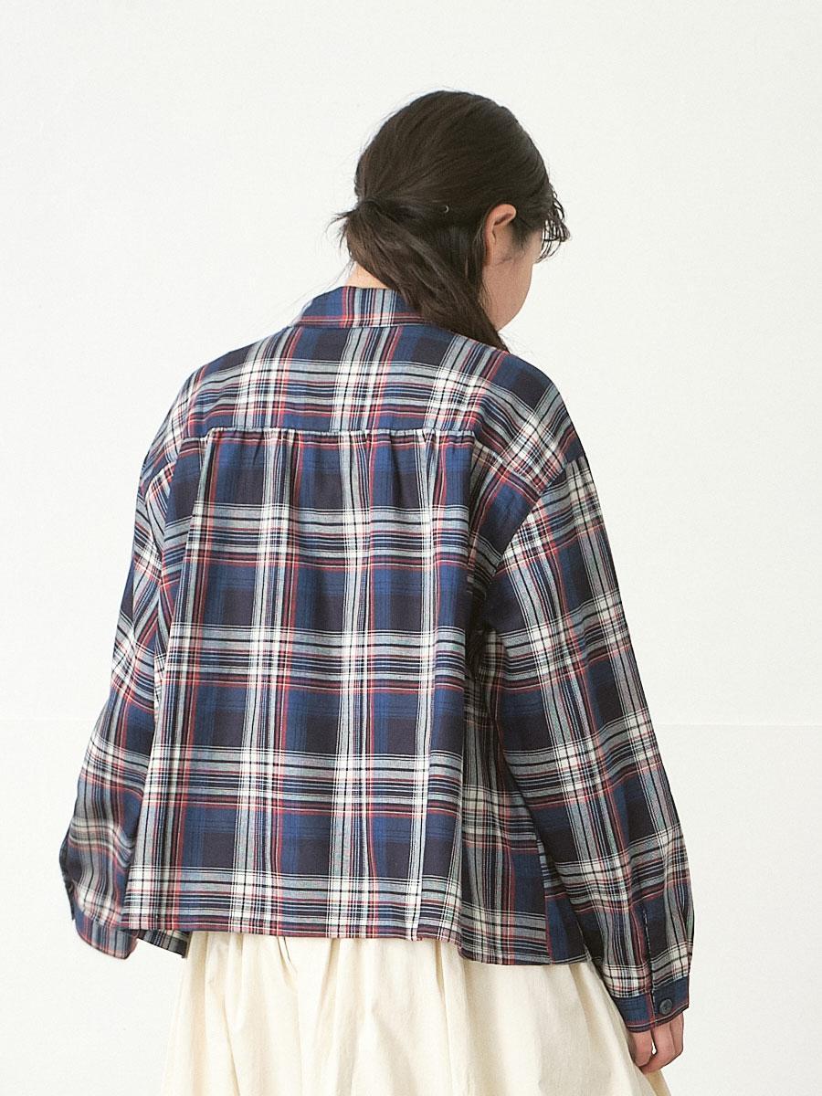 ギャザーフレアブラウス