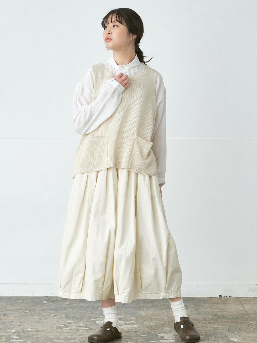 前ポケットニットベスト