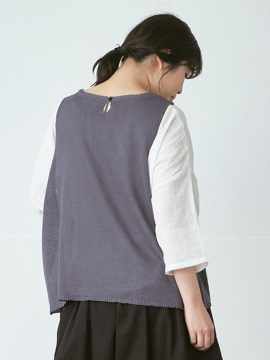 前ポケットニットベスト