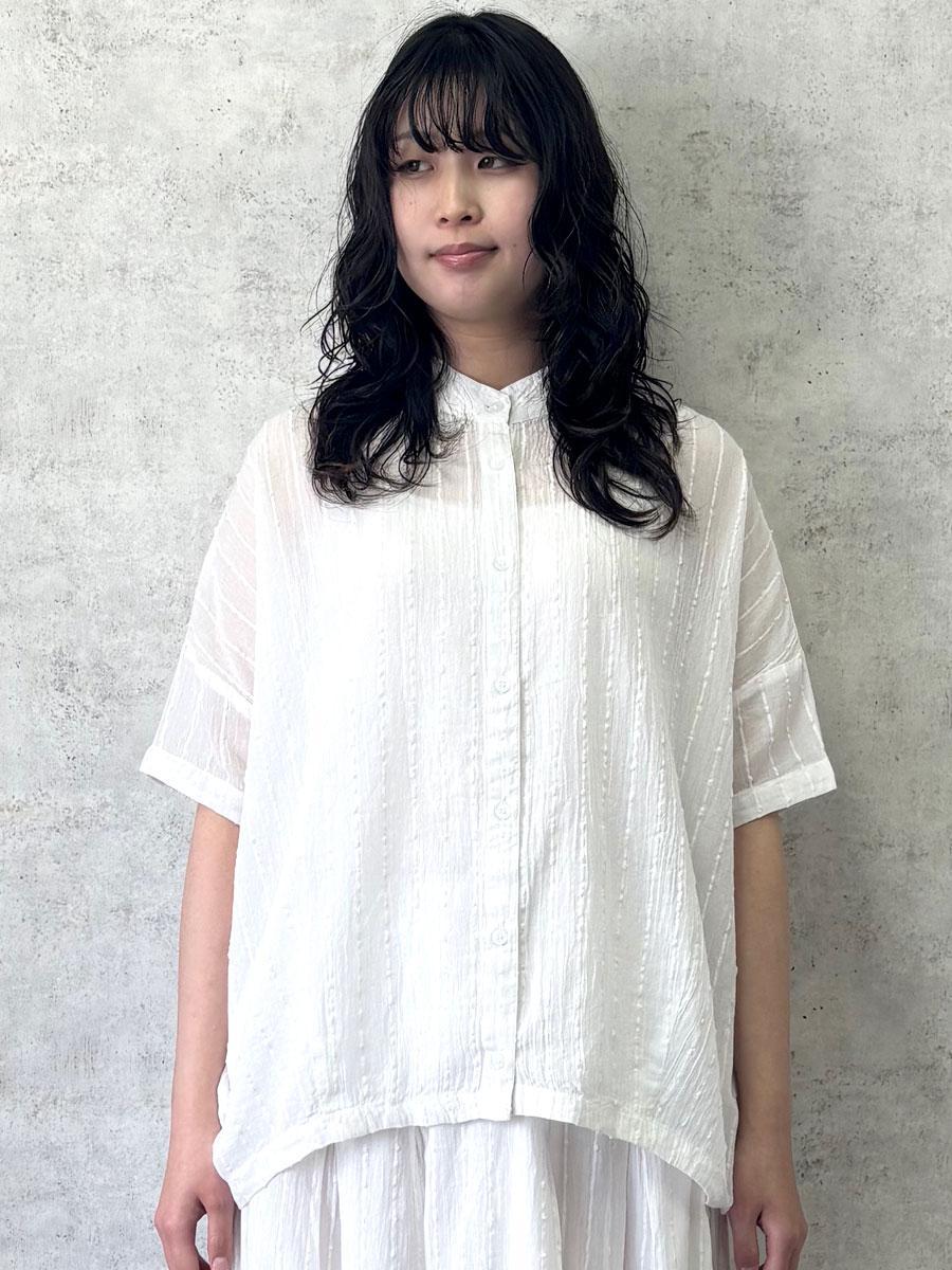 ボリューム袖フレアブラウス