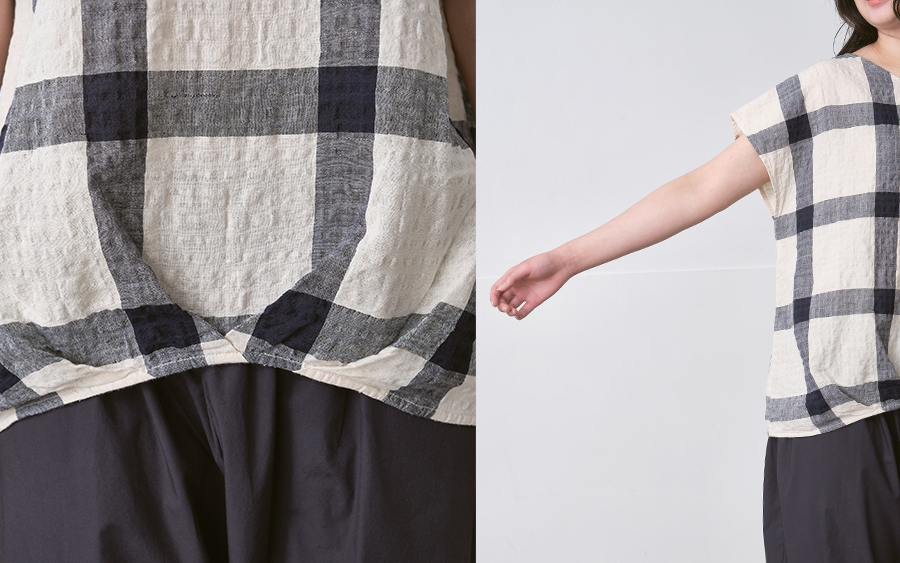 フレンチスリーブブラウス