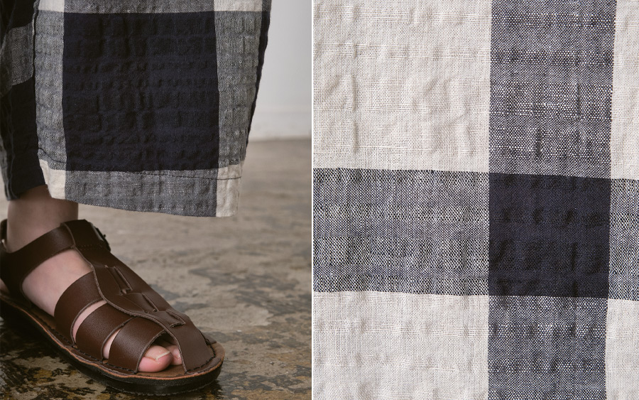 ワイドタックパンツ