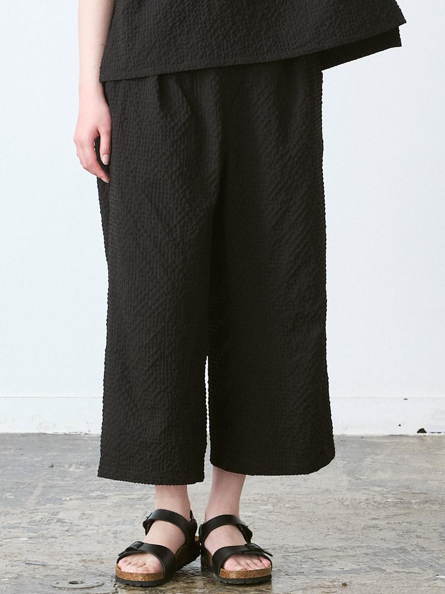 クロップドパンツ　Eリップル