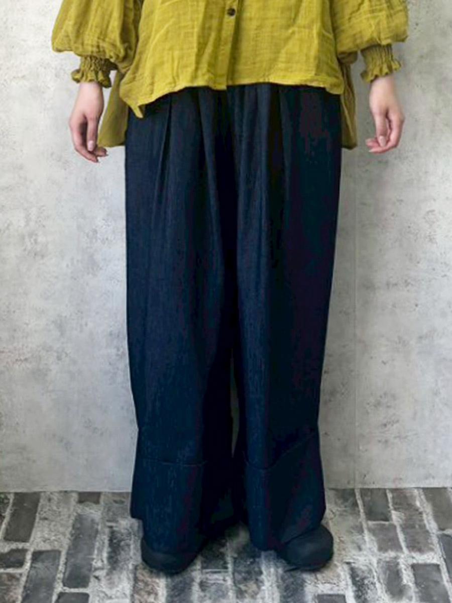 ターンバックパンツ　8オンスデニム