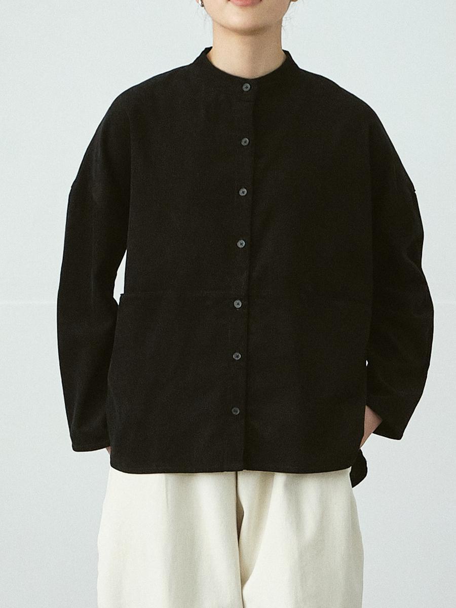 バンドカラーシャツジャケット　16Wコーデュロイ　