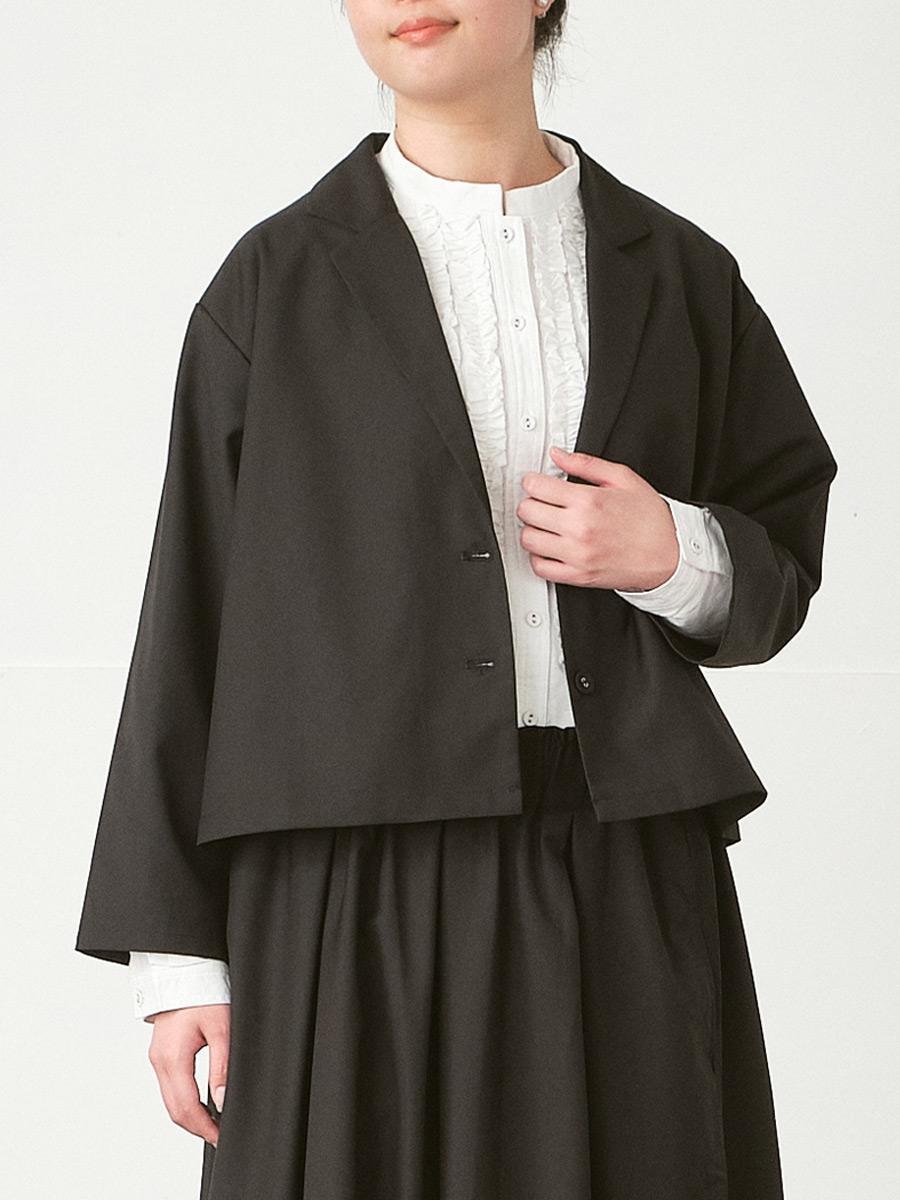 ショート丈ジャケット　T/Rサージ