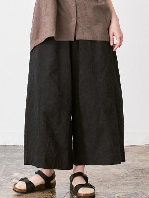 フレアパンツ ローンキャンブリック総刺繍柄| palais