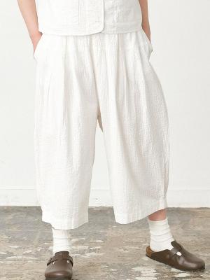 ルーズパンツ　コットンシアーサッカー| palais