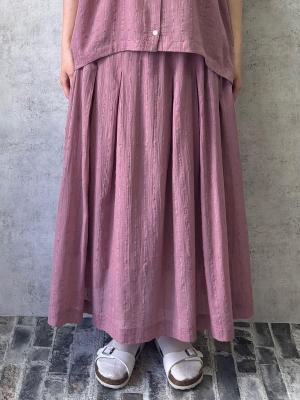 フレアスカート　綿ジャガードストライプ | palais