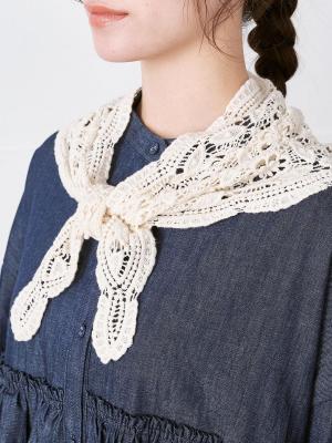 【予約】綿レーススカーフ