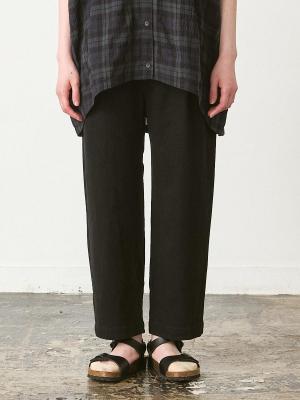 テーパードパンツ 綿ワッシャー