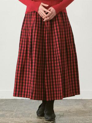 ガウチョパンツ 綿ビエラブロックチェック
