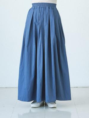 フレアマキシスカート　綿ハイカウント