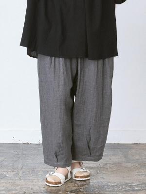 コクーンパンツ　綿トップWガーゼ