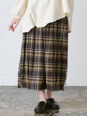 バルーンパンツ 綿ビエラチェック