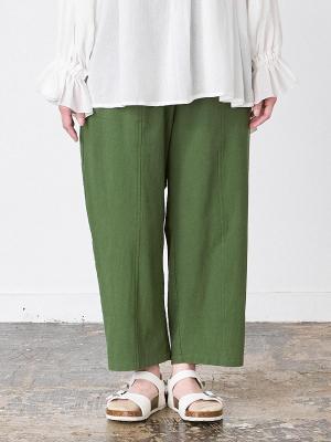 テーパードパンツ 綿オックス
