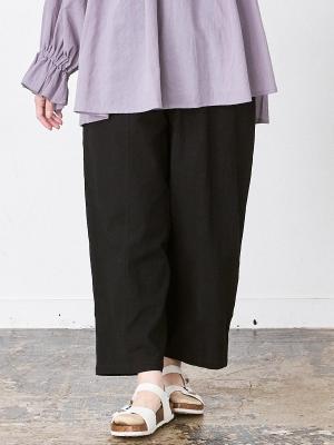 テーパードパンツ 綿オックス