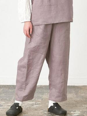 【予約】ワイドパンツ　リネンオックス