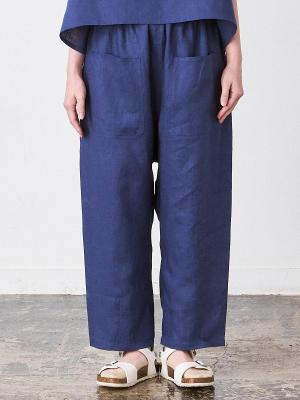 ワイドパンツ　リネンオックス