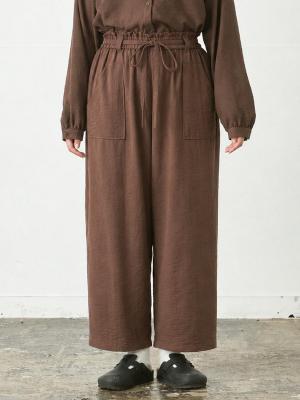 【予約】【8月納期】ウエストデザインパンツ　リヨセルオックス