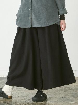 ワイドフレアパンツ　コットンネル