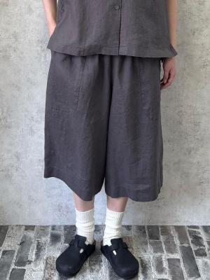 ミドル丈パンツ リネンオックス