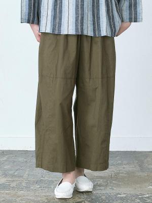 ガウチョパンツ 綿綾ダンプ