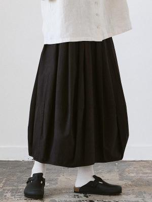 バルーンスカート　綿ハイカウントツイル