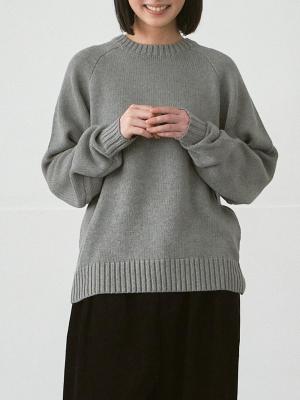 クルーネックニット  綿天竺5G