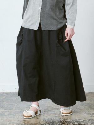 キリカエギャザースカート 綿30ツイル