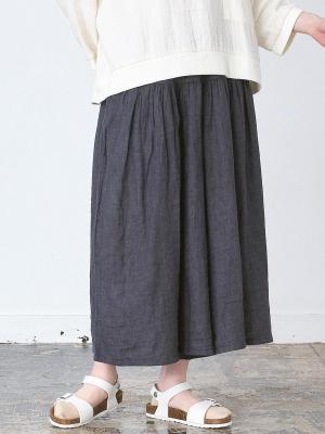 ガウチョパンツ 綿トップWガーゼ