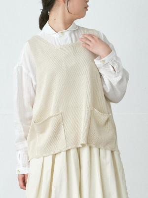 前ポケットニットベスト