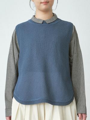 サイドボタンニットベスト