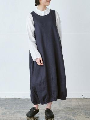 バルーンワンピース  リネンオックス