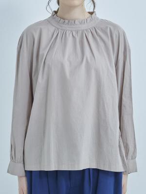 フリル襟2WAYブラウス コットンローン