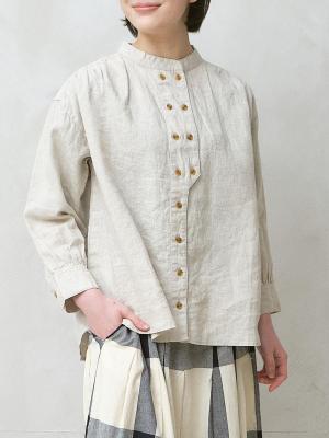 コックブラウス　リネンオックス