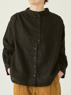 コックブラウス　リネンオックス