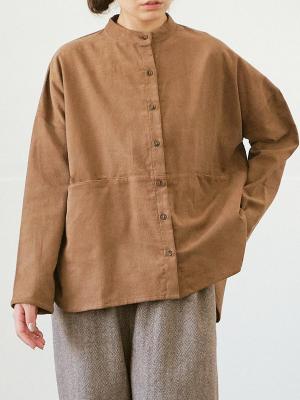 バンドカラーシャツジャケット　16Wコーデュロイ　