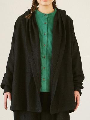 ショールジャケット　圧縮ウール